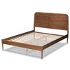 Baxton Studio Kassidy Traditional Walnut Brown Finished Wood Platform Bed-Full 192-11495-ZORO